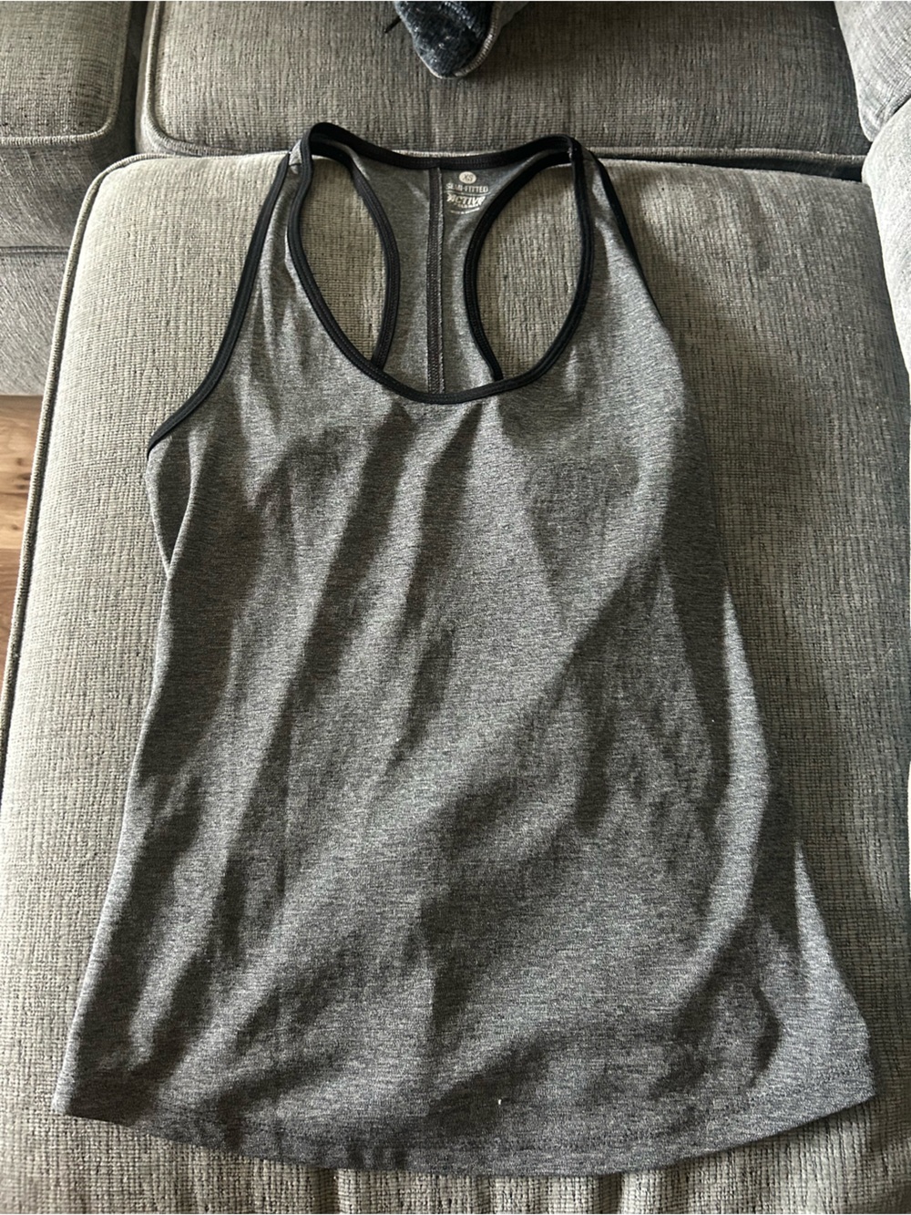 Old Navy Gray Tank with Black Trim